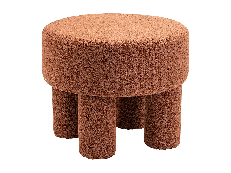 Poef Demi - Bouclé Roest