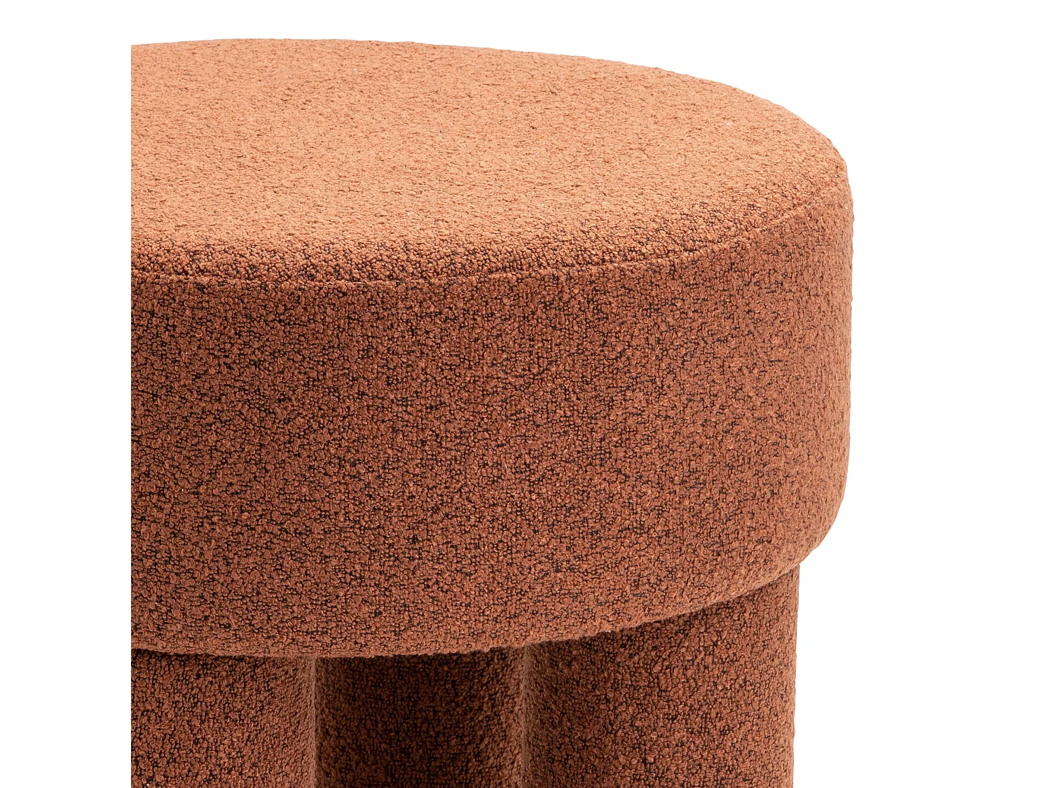 Poef Demi - Bouclé Roest