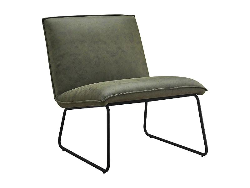 Fauteuil James - Microleder Groen