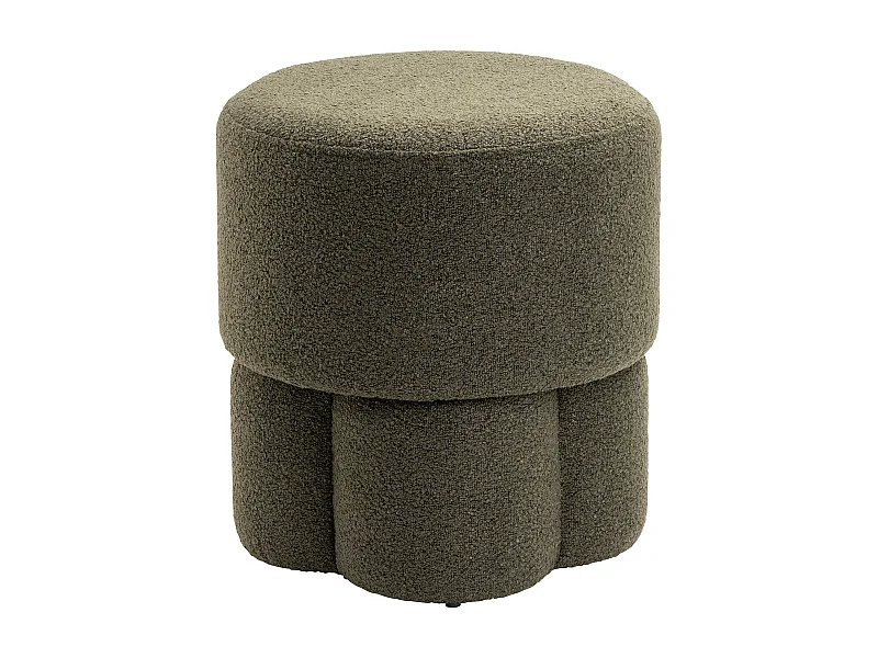Poef Geneva - Bouclé Groen