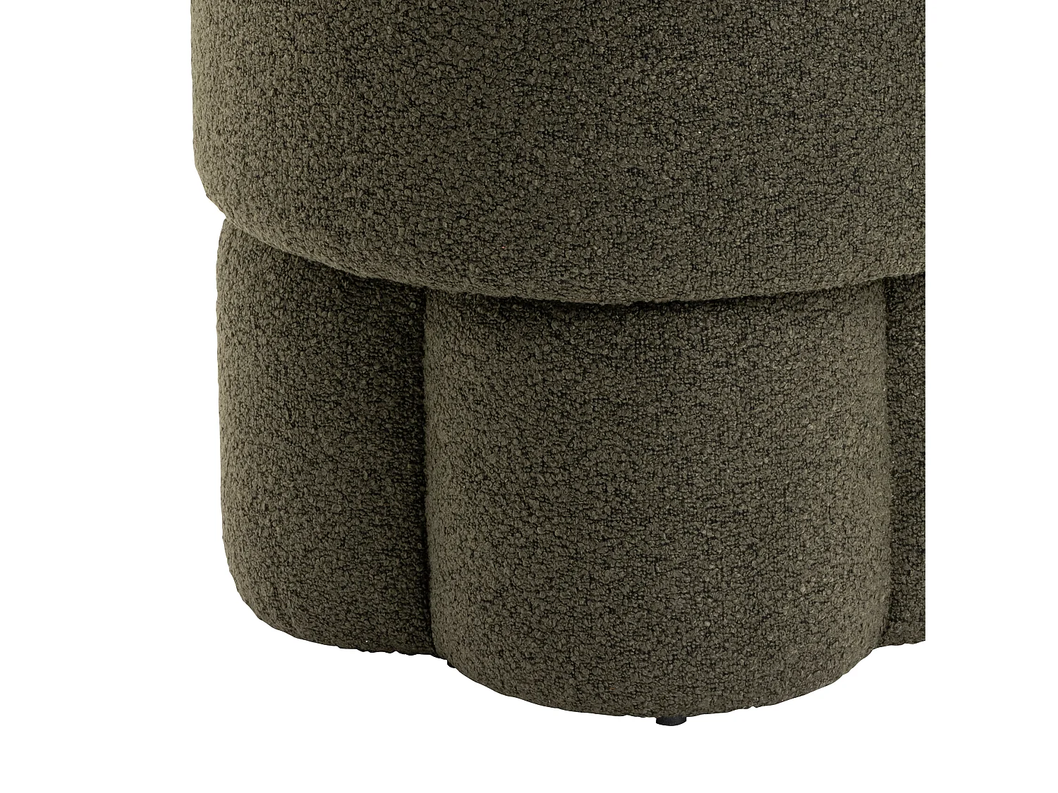 Poef Geneva - Bouclé Groen