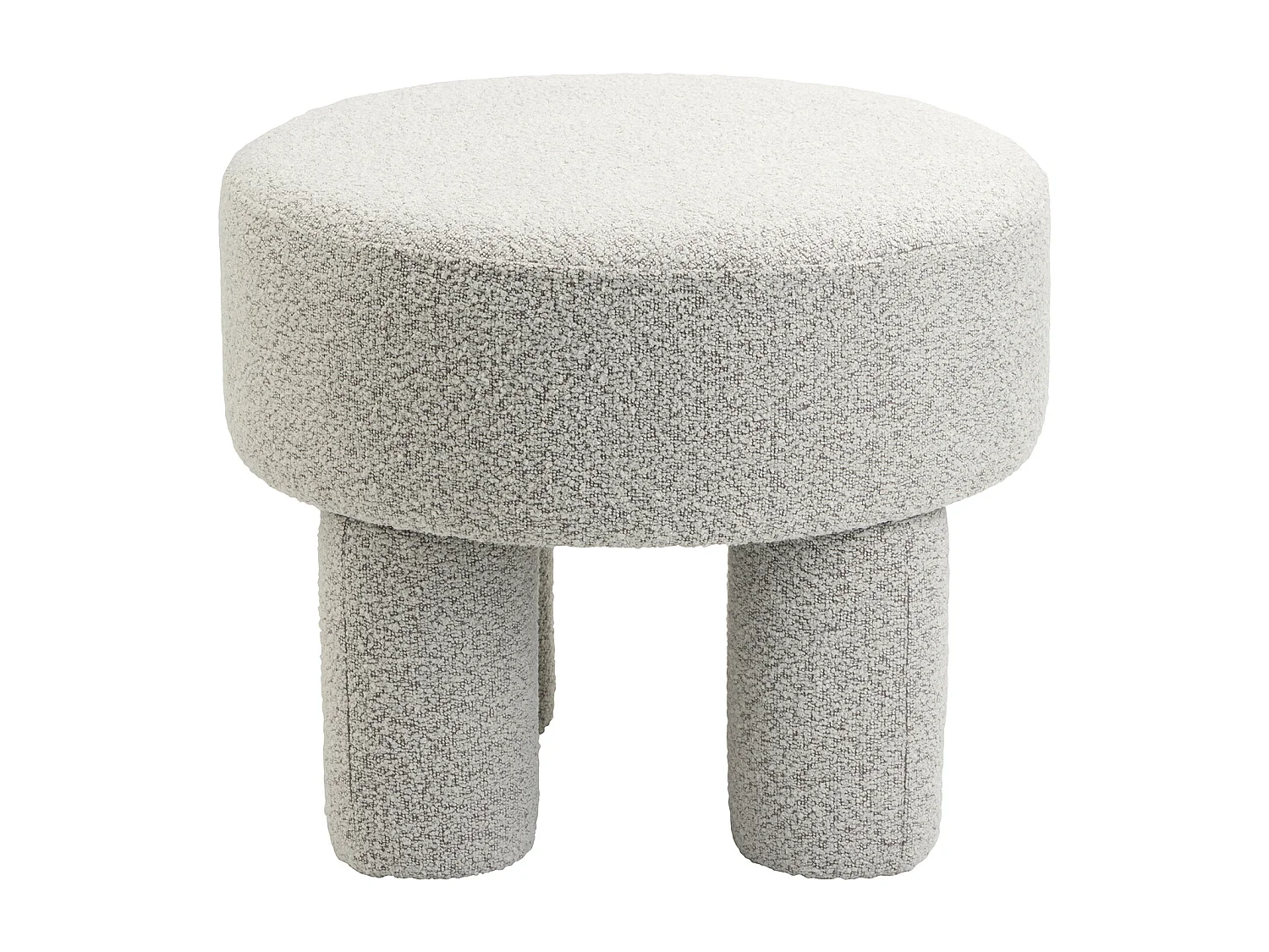 Poef Demi - Bouclé Naturel