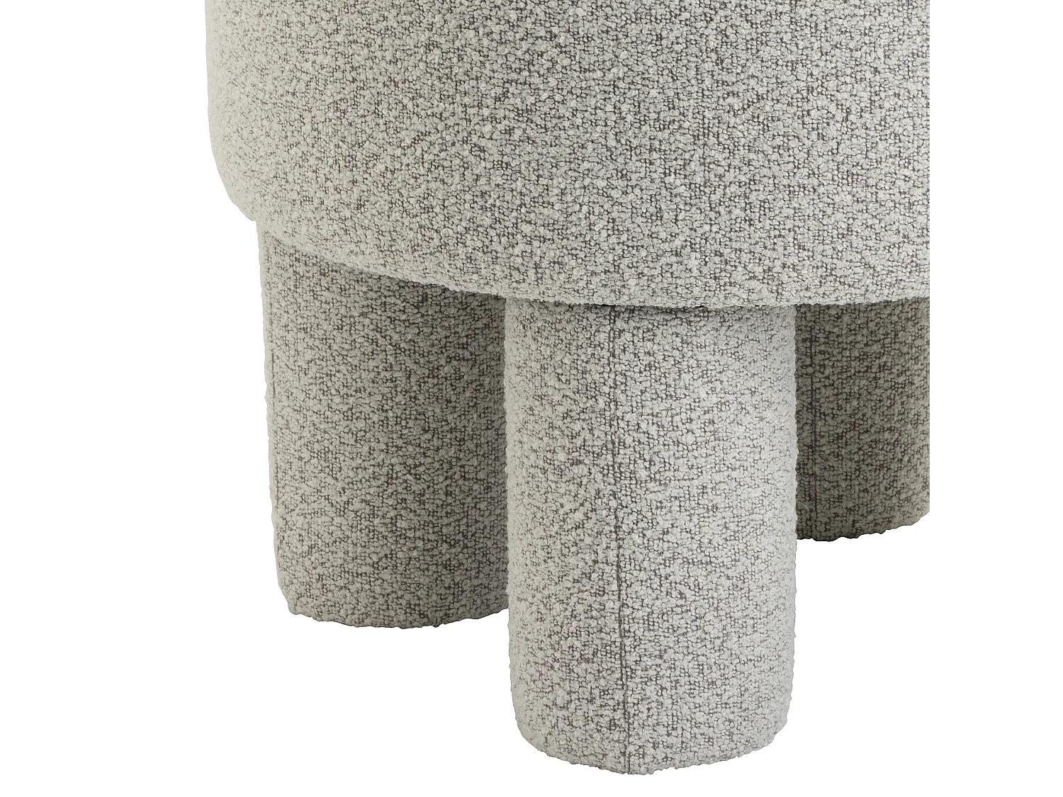 Poef Demi - Bouclé Naturel