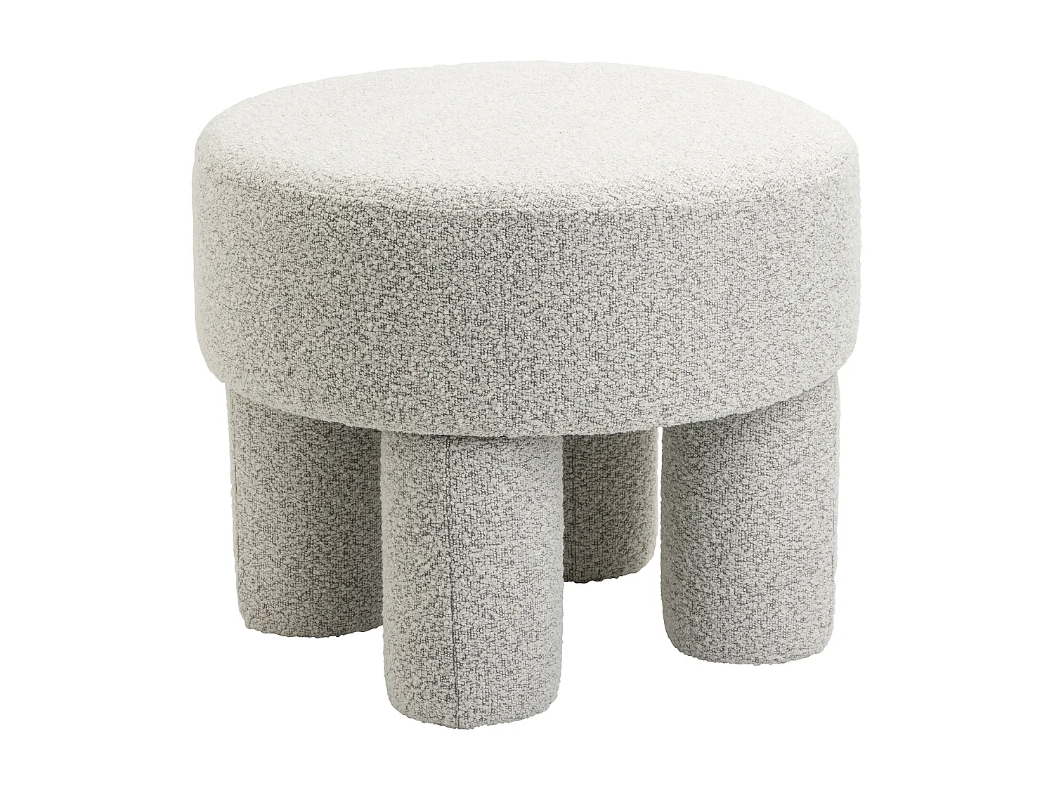 Poef Demi - Bouclé Naturel