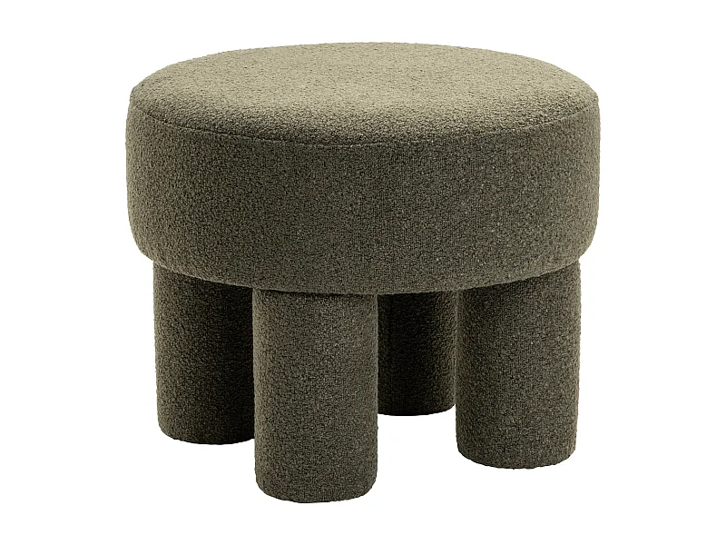 Poef Demi - Bouclé Groen