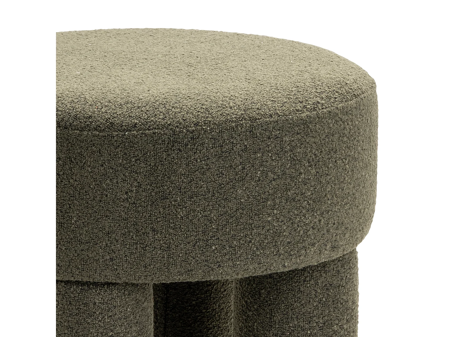 Poef Demi - Bouclé Groen