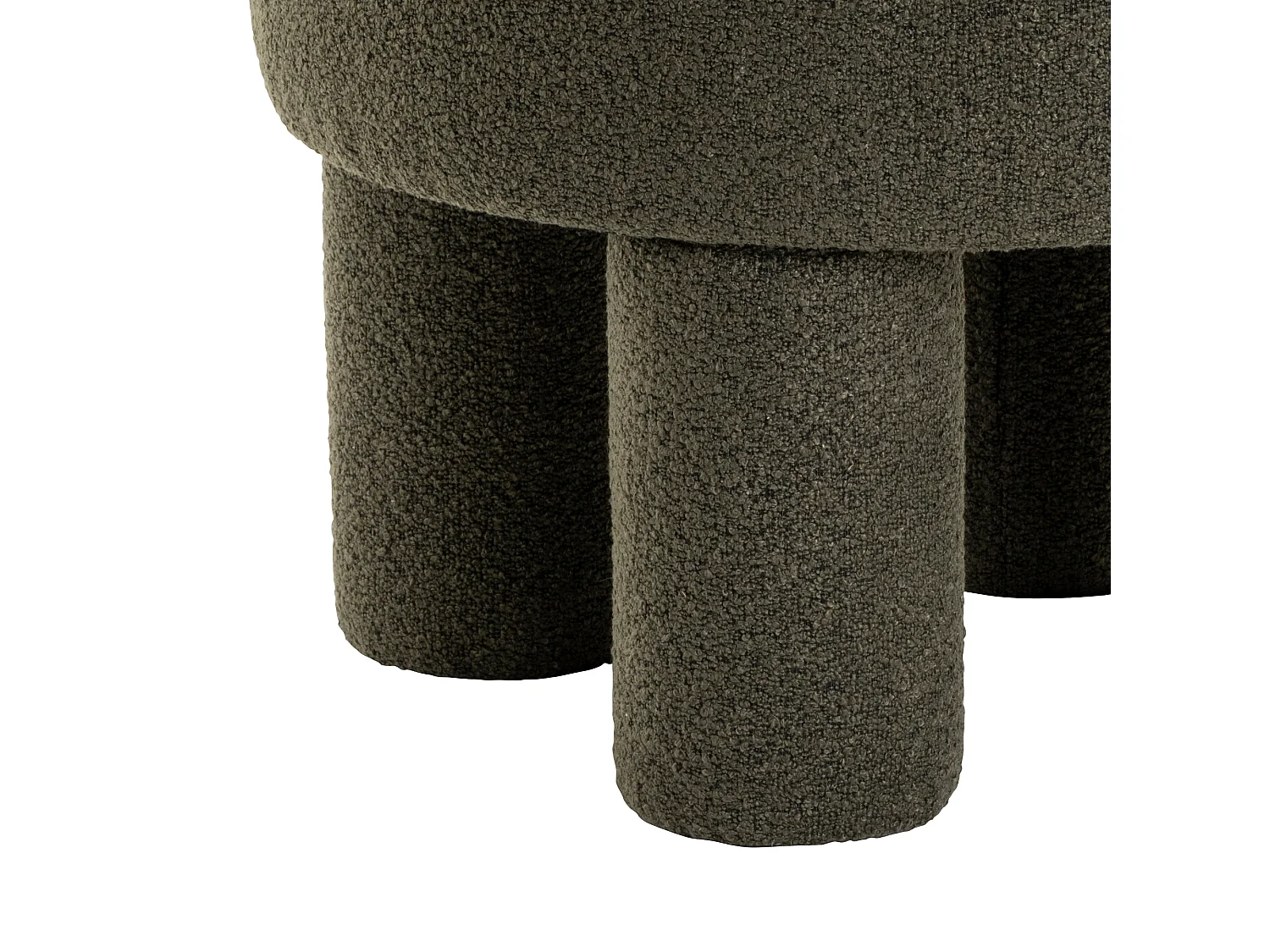 Poef Demi - Bouclé Groen