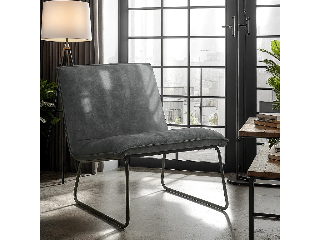 Fauteuil James - Velvet Antraciet