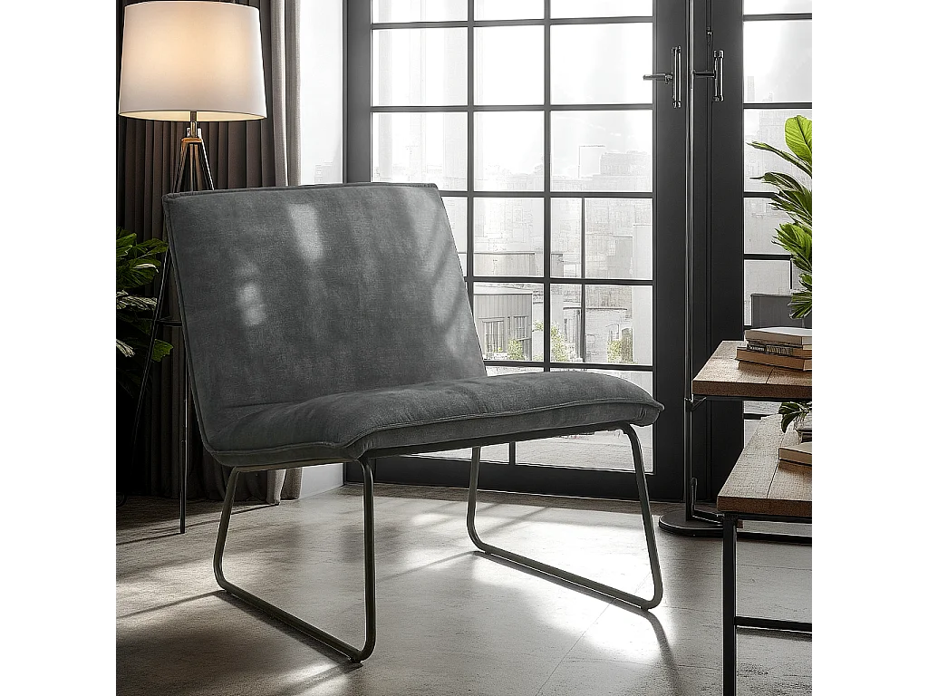 Fauteuil James - Velvet Antraciet