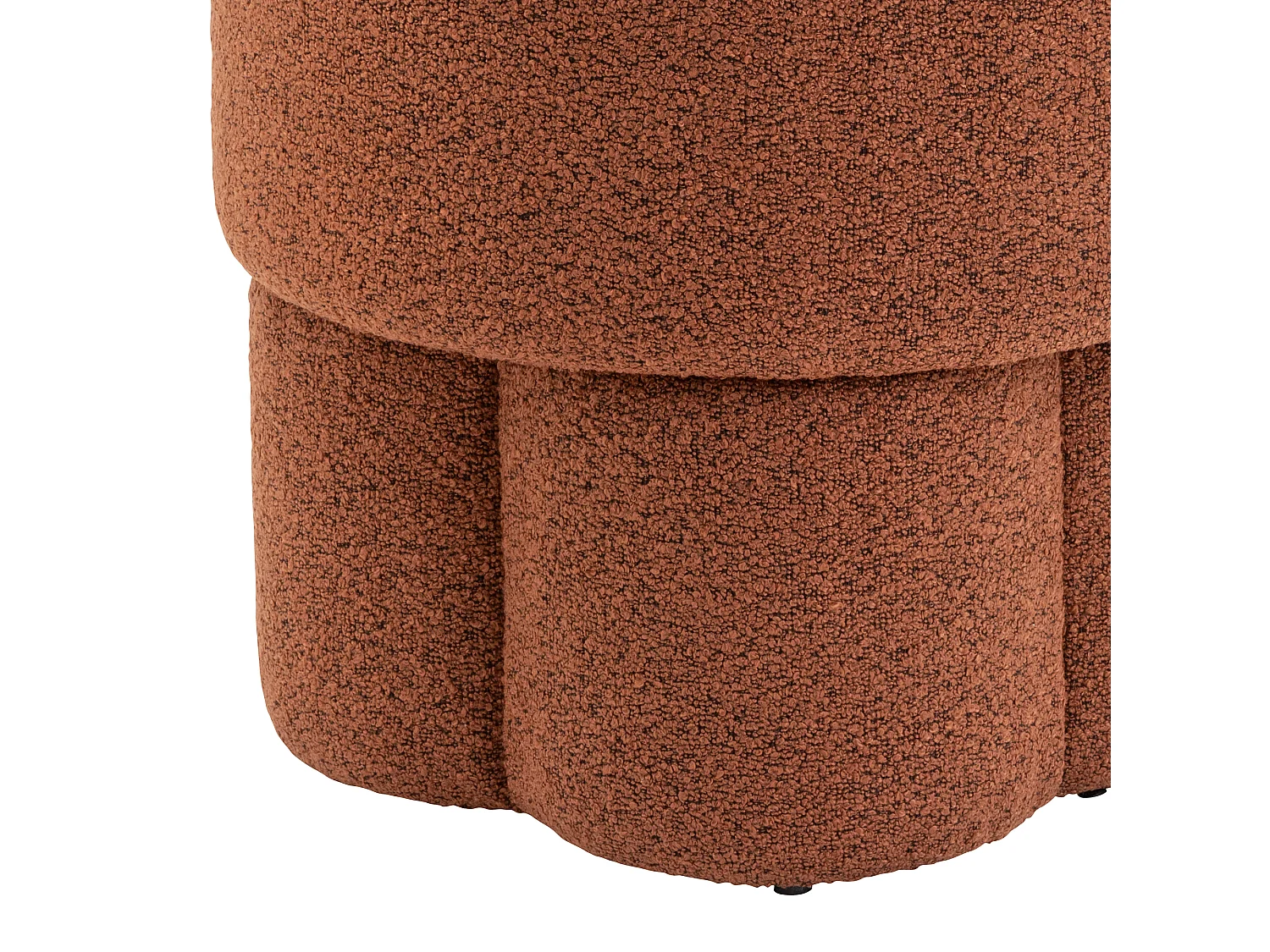 Poef Geneva - Bouclé Roest