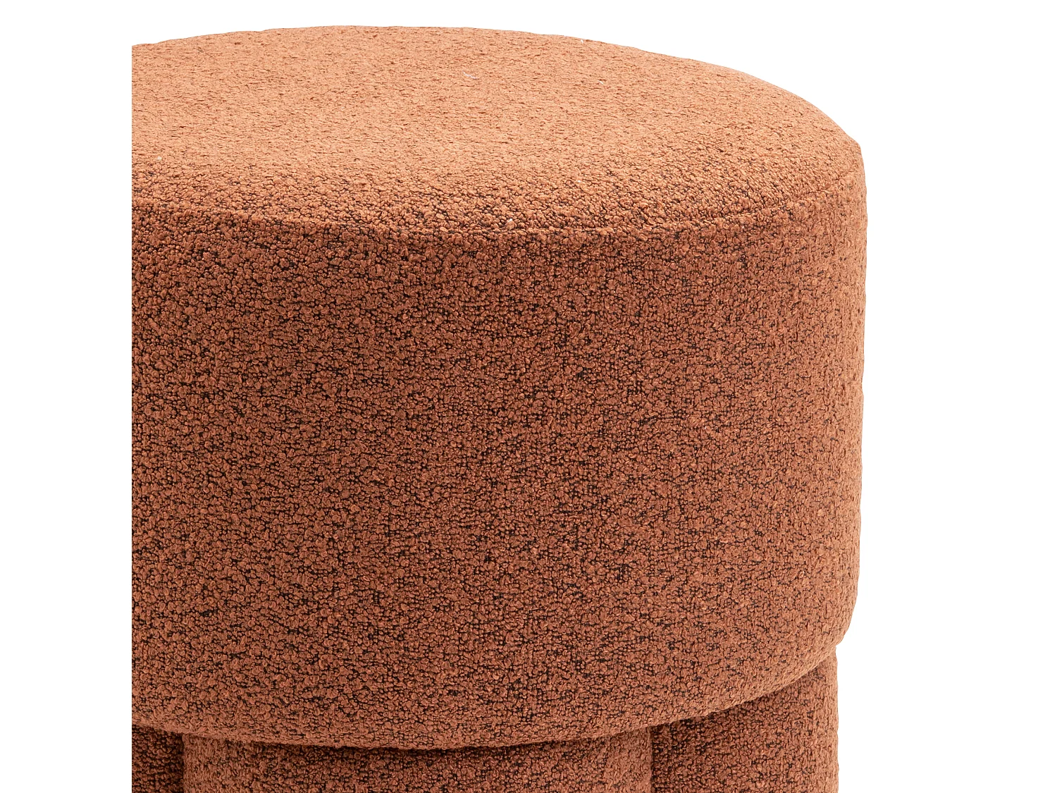Poef Geneva - Bouclé Roest