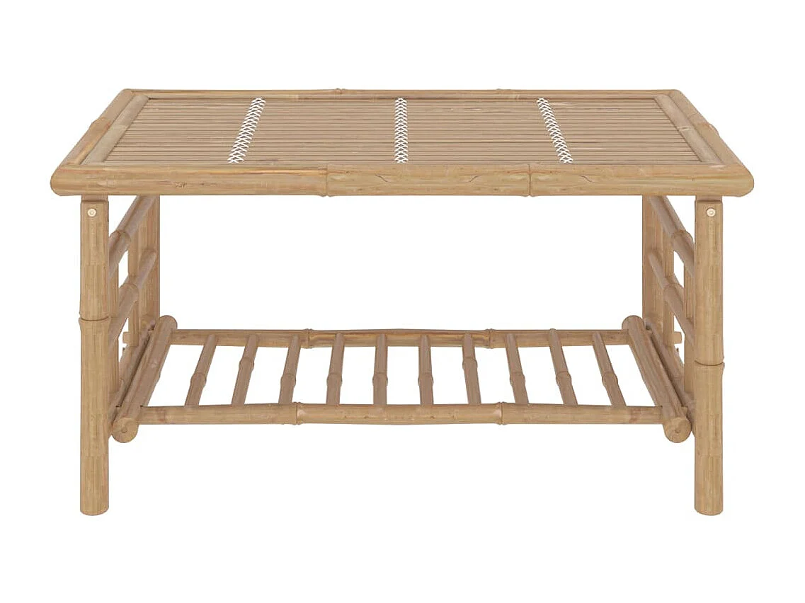 Salon de jardin 2 pcs avec coussins gris foncé bambou