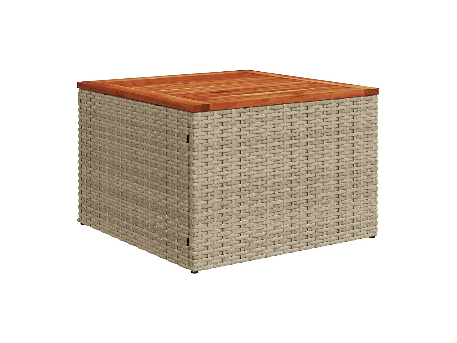 Salon de jardin avec coussins 6 pcs beige résine tressée