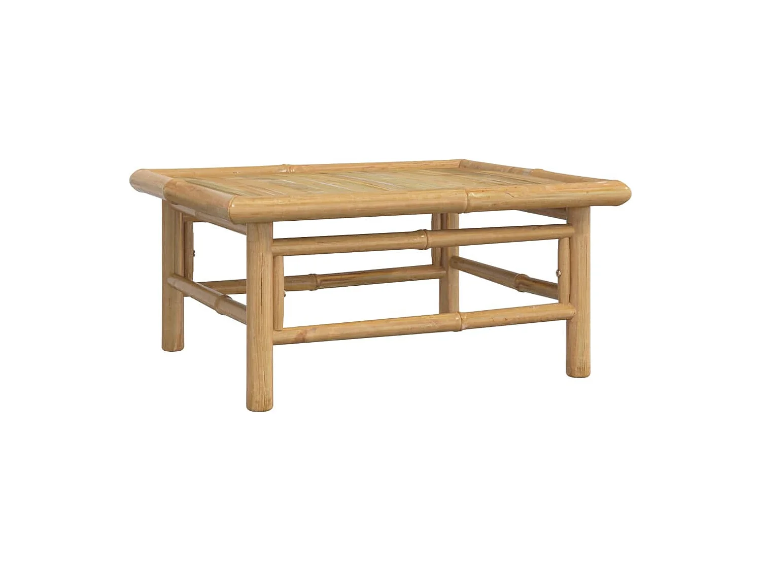 Salon de jardin 9 pcs avec coussins vert bambou