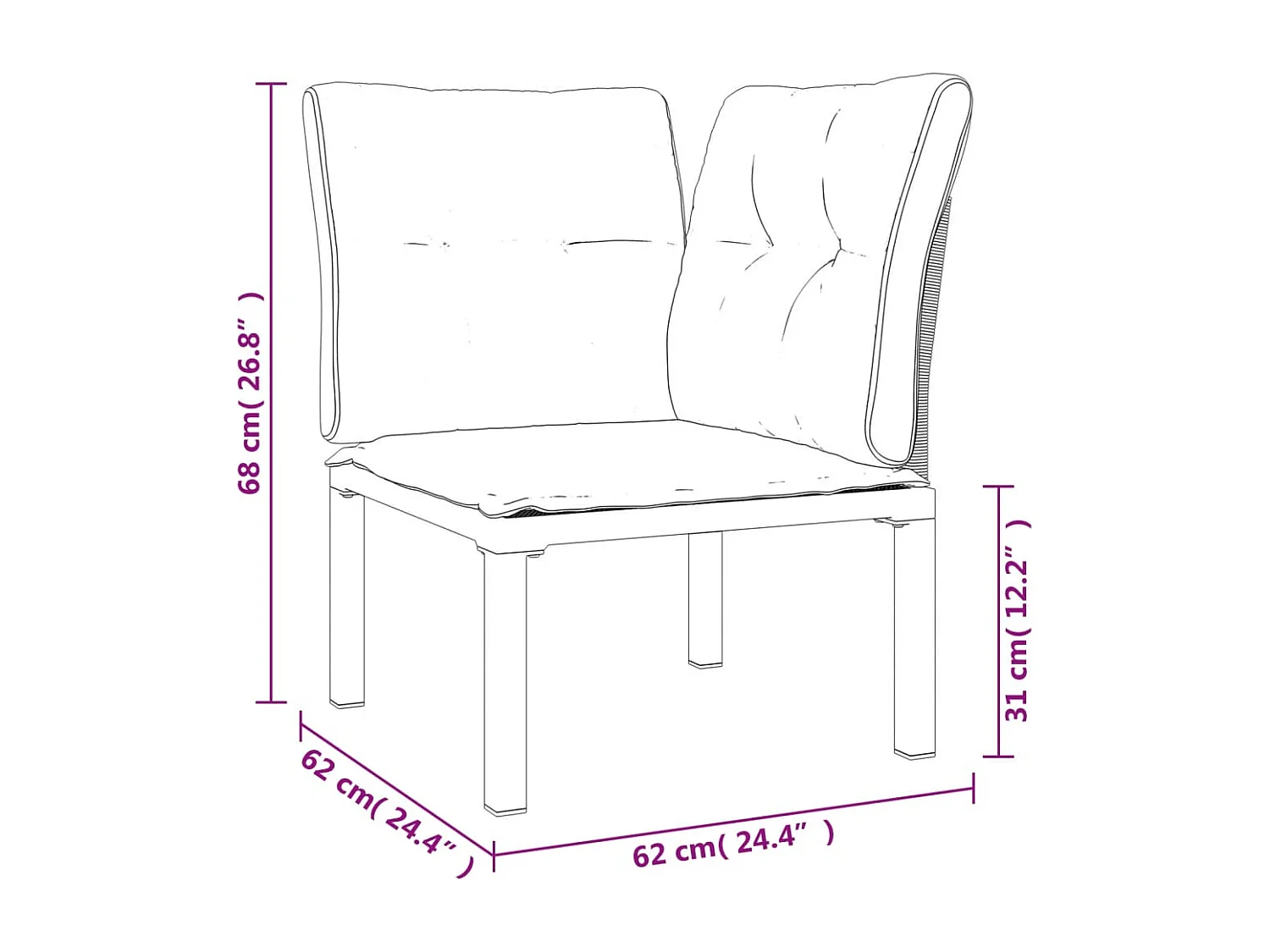 Salon de jardin 4 pcs noir et gris résine tressée