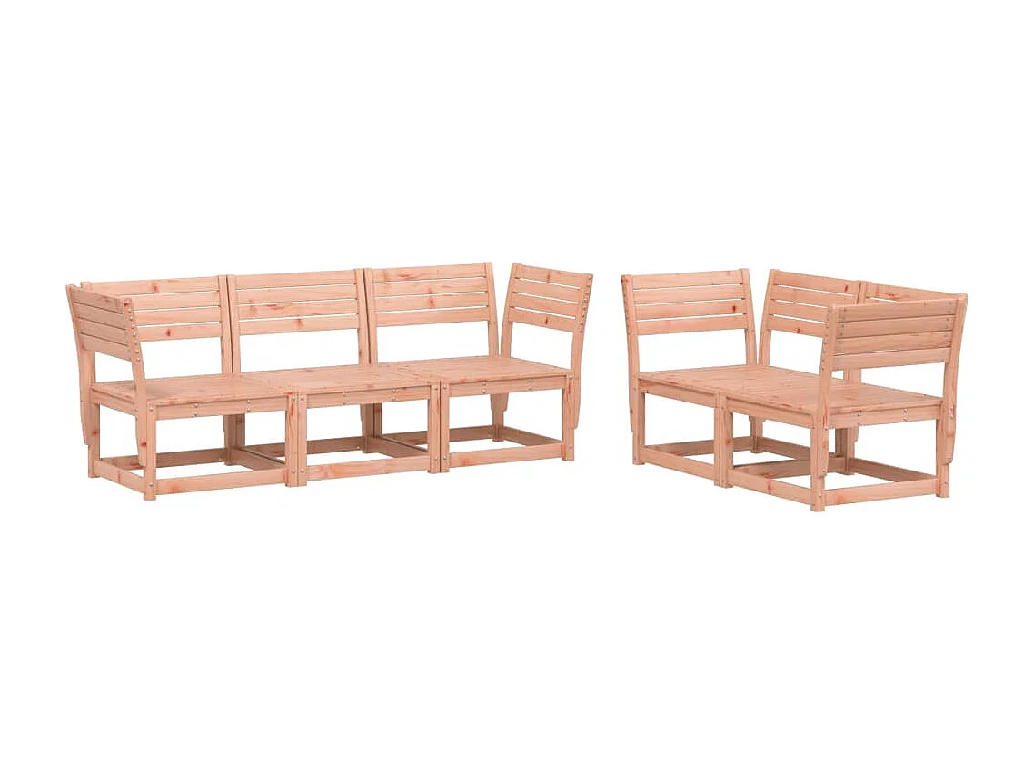 Salon de jardin 5 pcs bois massif de douglas