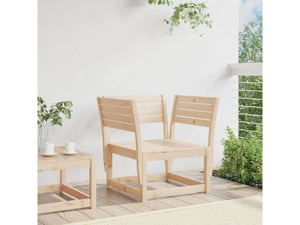 Chaises de jardin bois massif de pin