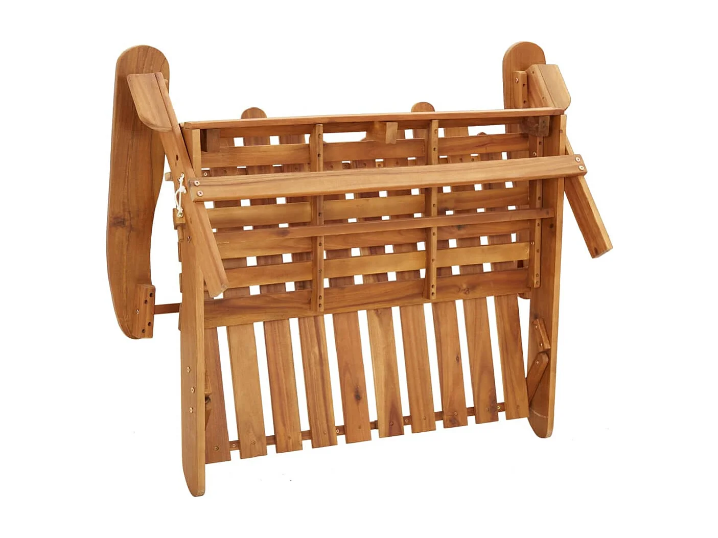 Ensemble de salon de jardin Adirondack 2 pcs bois acacia solide