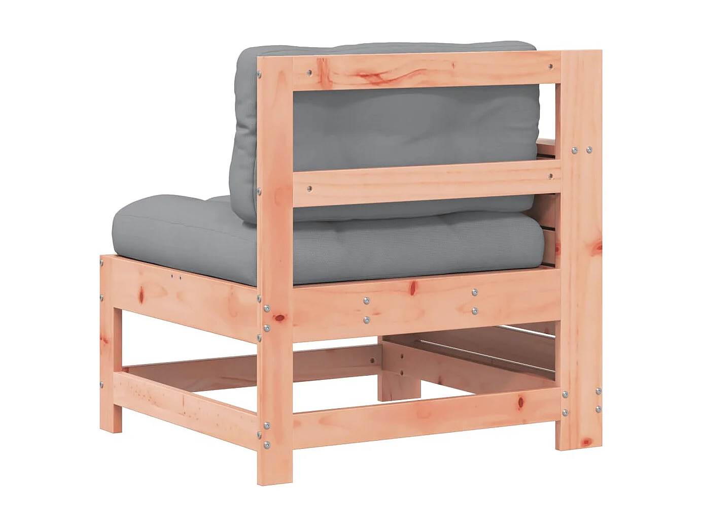 Canapé de jardin accoudoir avec coussin bois massif douglas