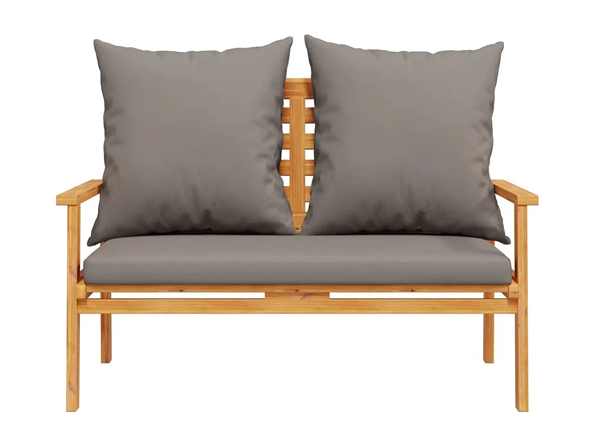 Ensemble de jardin avec coussin bois massif acacia