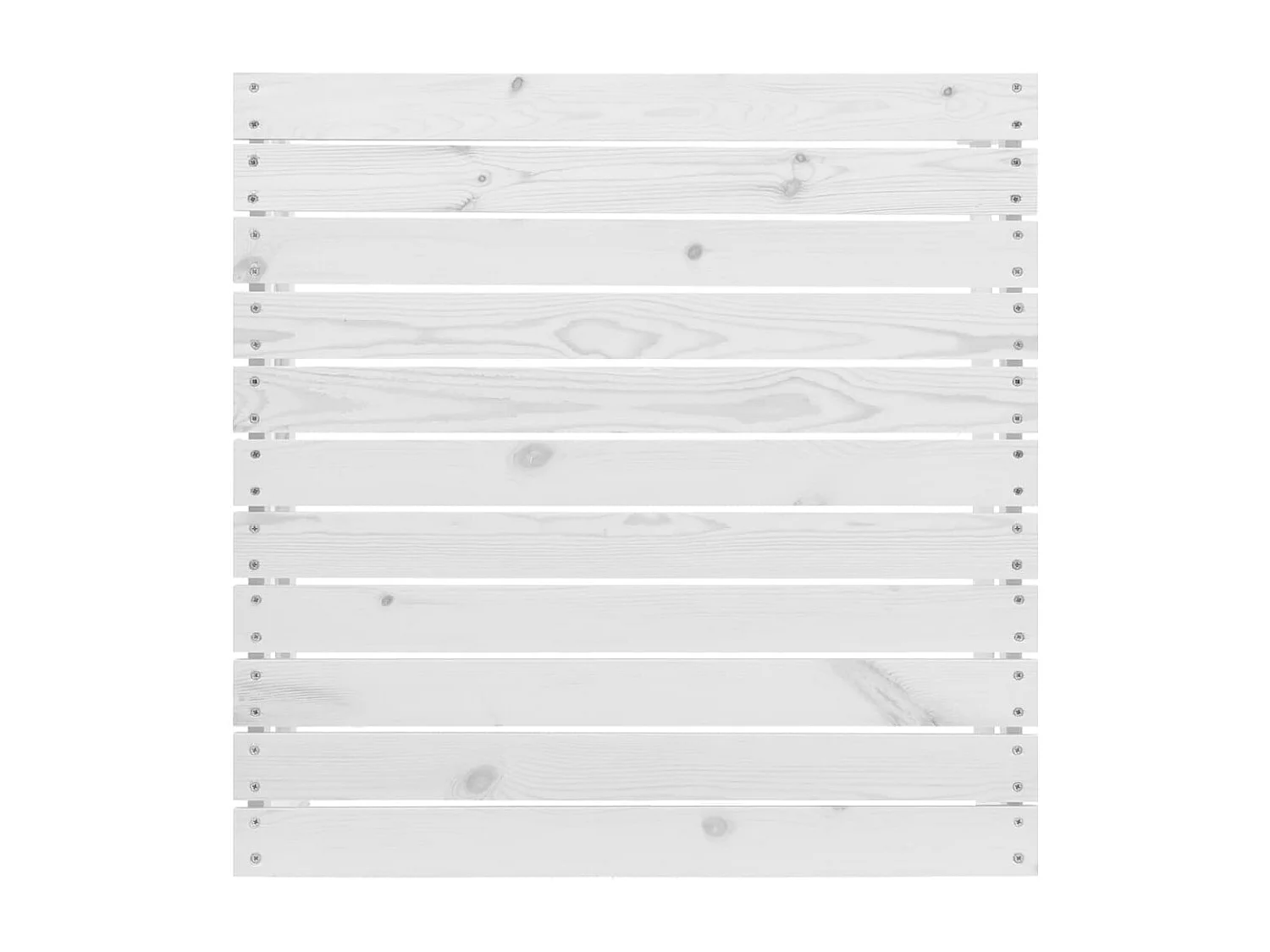 Salon de jardin 9 pcs Blanc Bois de pin massif 22