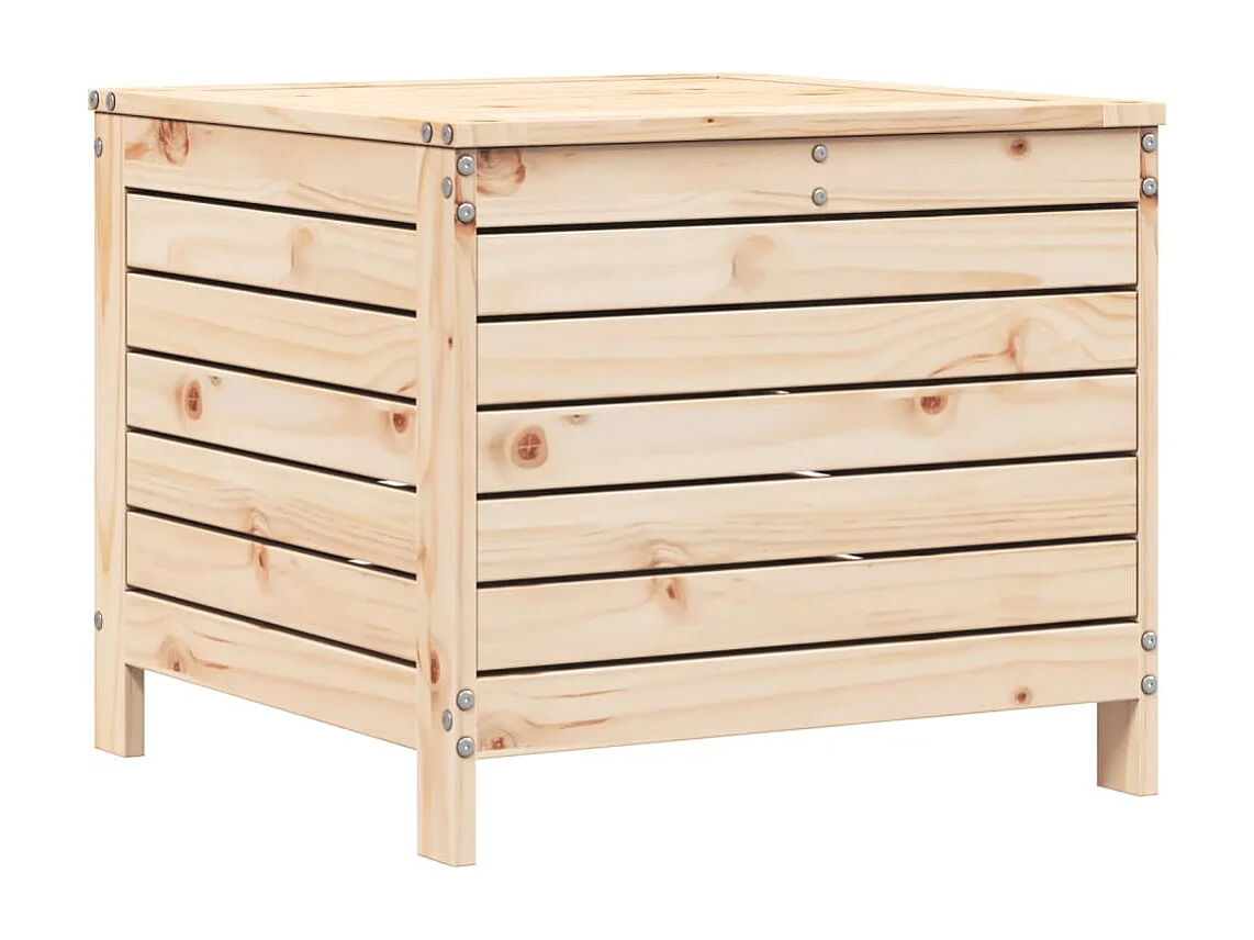 Repose-pied de jardin 62x63,5x53,5 bois de pin massif