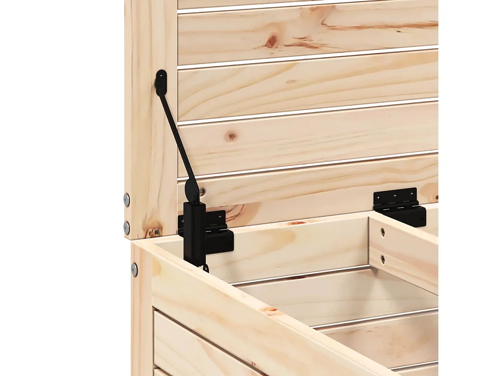 Repose-pied de jardin 62x63,5x53,5 bois de pin massif