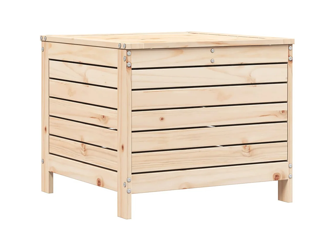 Repose-pied de jardin 62x63,5x53,5 bois de pin massif