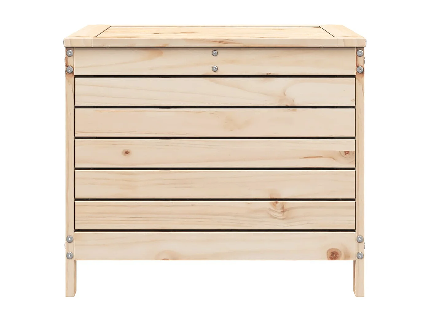 Repose-pied de jardin 62x63,5x53,5 bois de pin massif