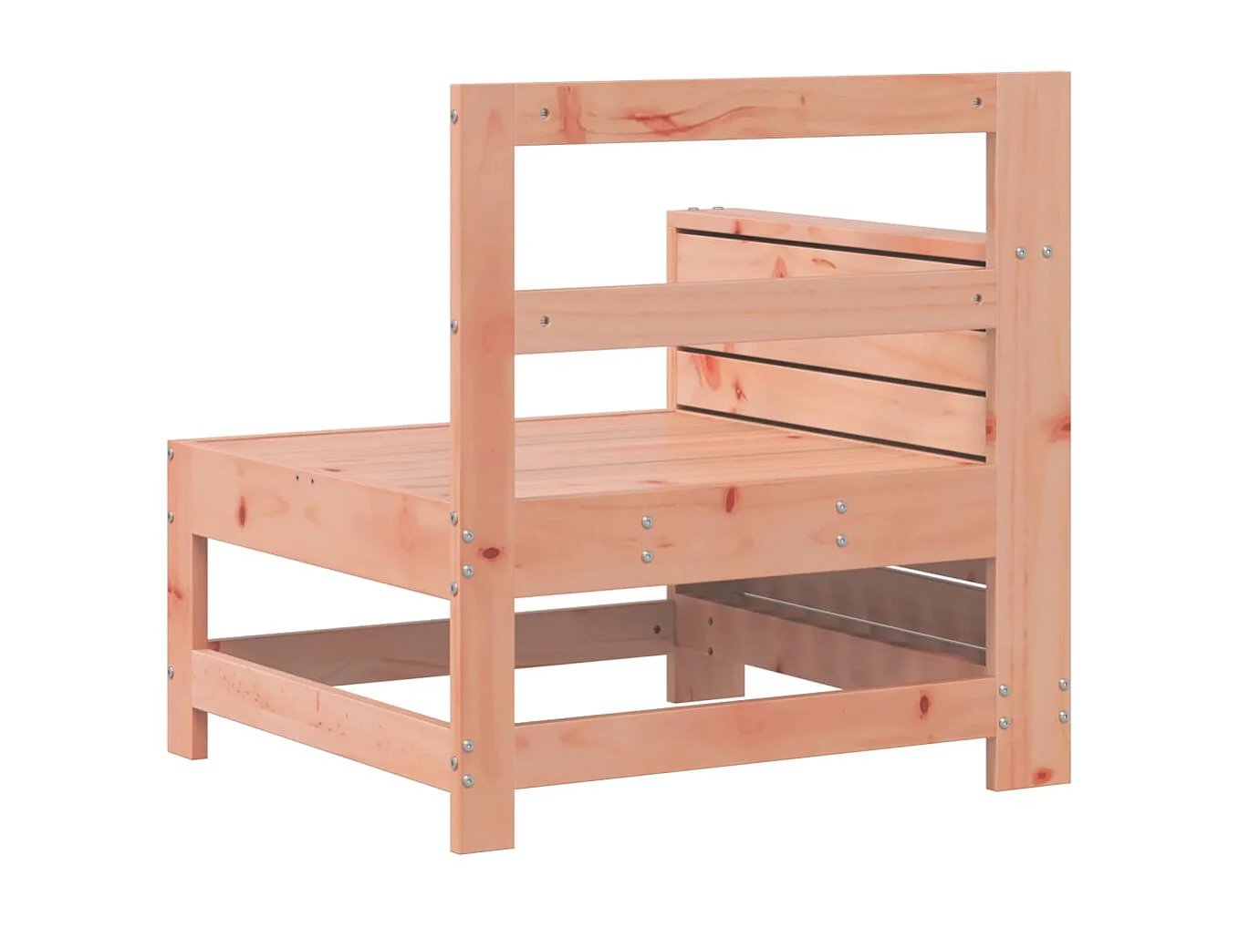 Canapé de jardin accoudoir avec table d'appoint massif douglas