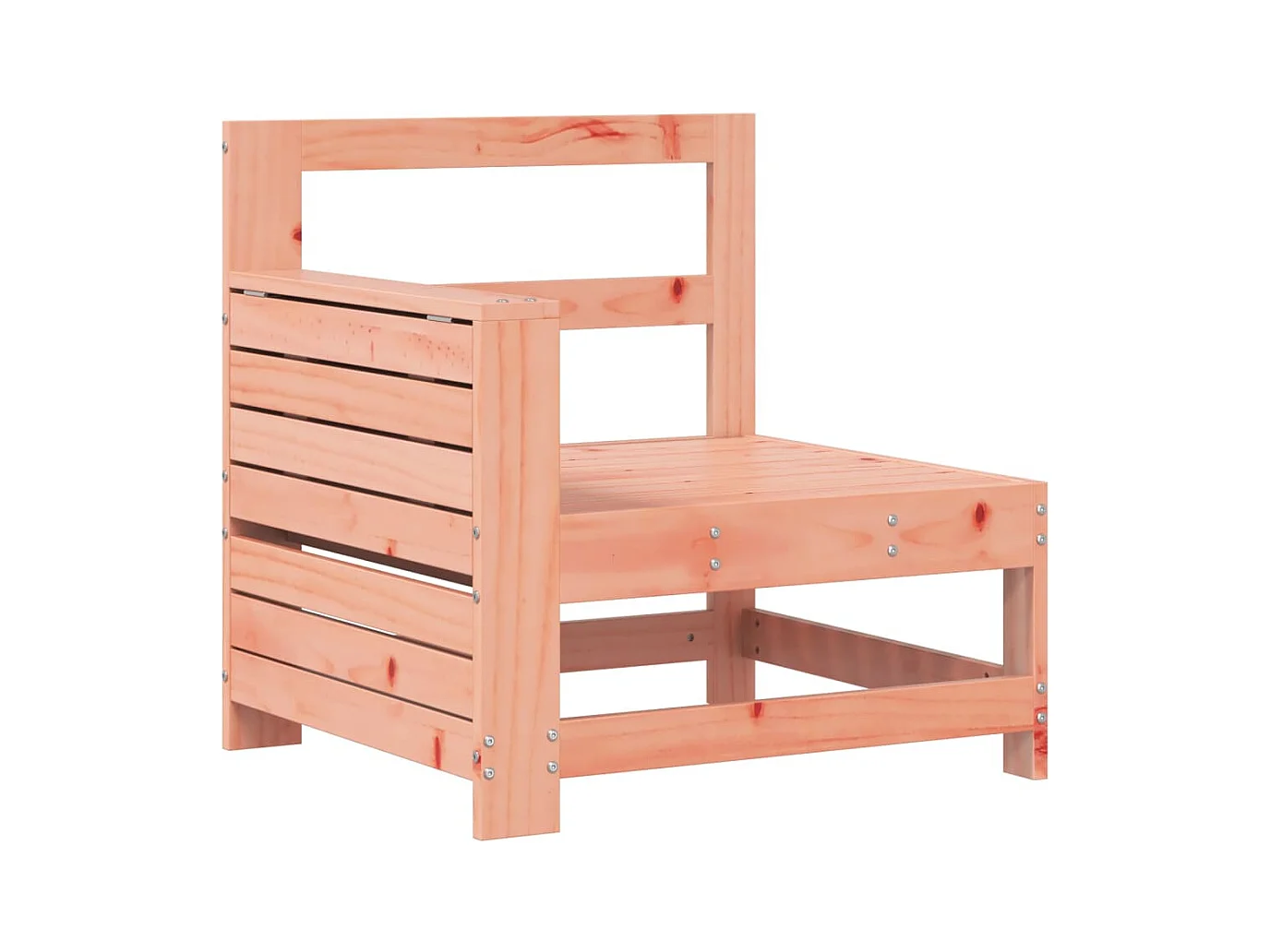 Canapé de jardin accoudoir avec table d'appoint massif douglas