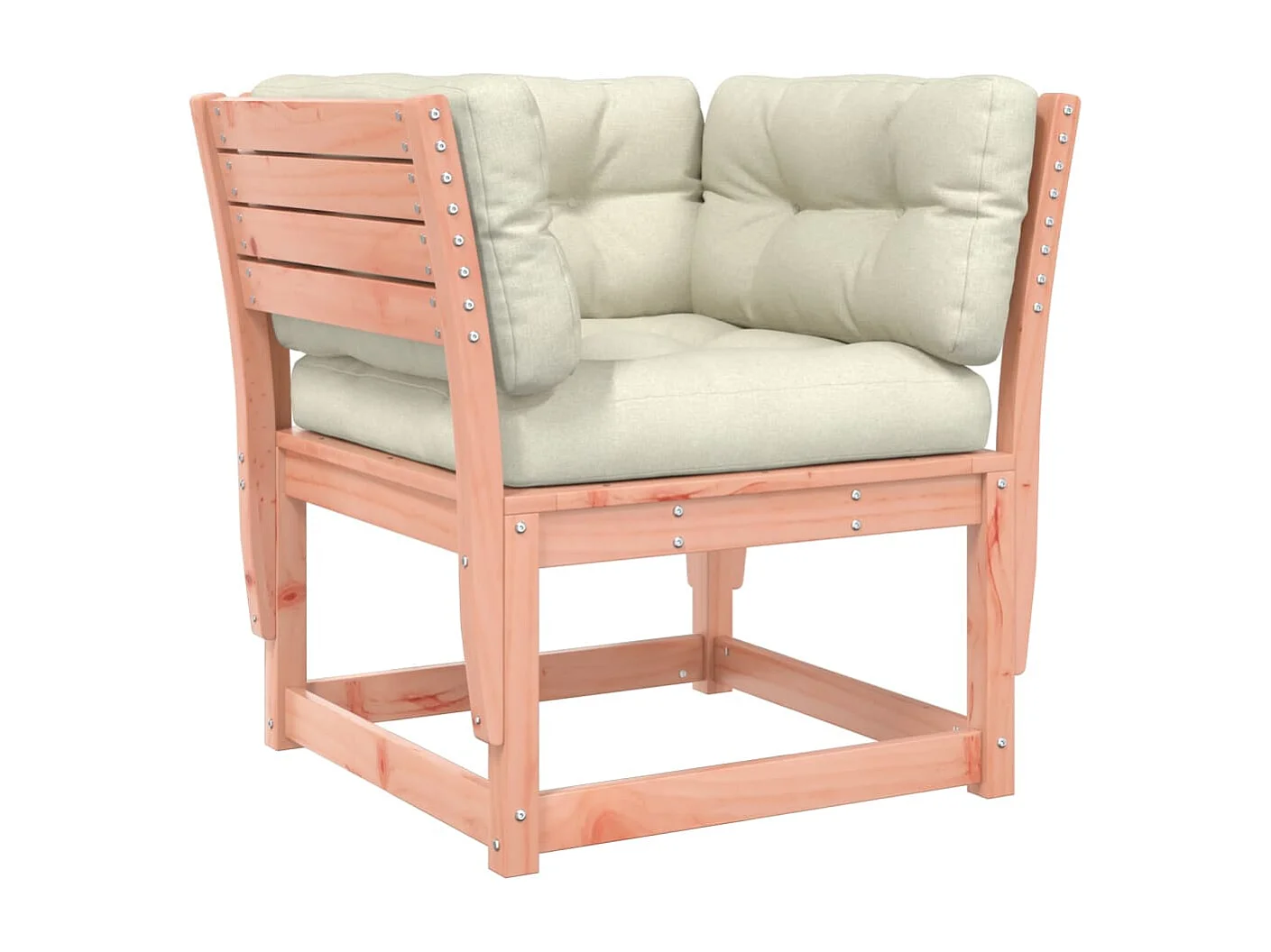 Salon de jardin 5 pcs avec coussins bois massif douglas