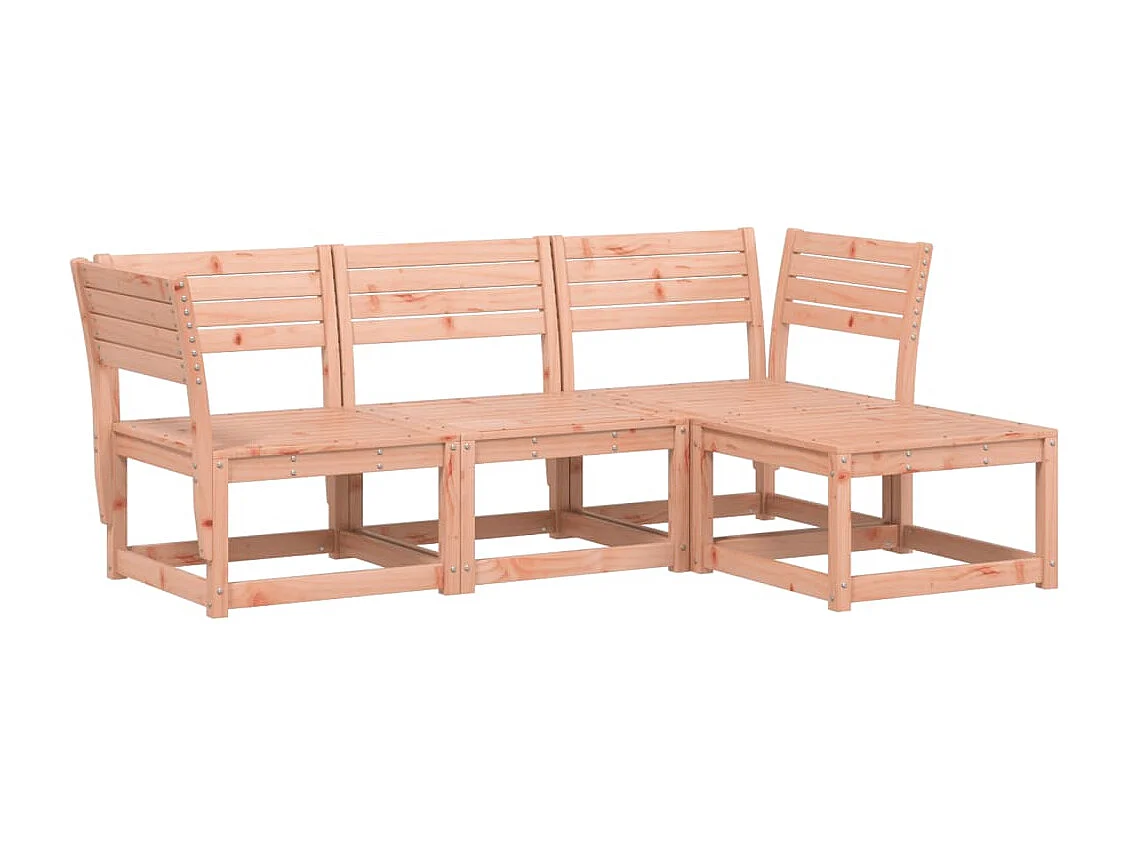 Salon de jardin 4 pcs bois massif douglas