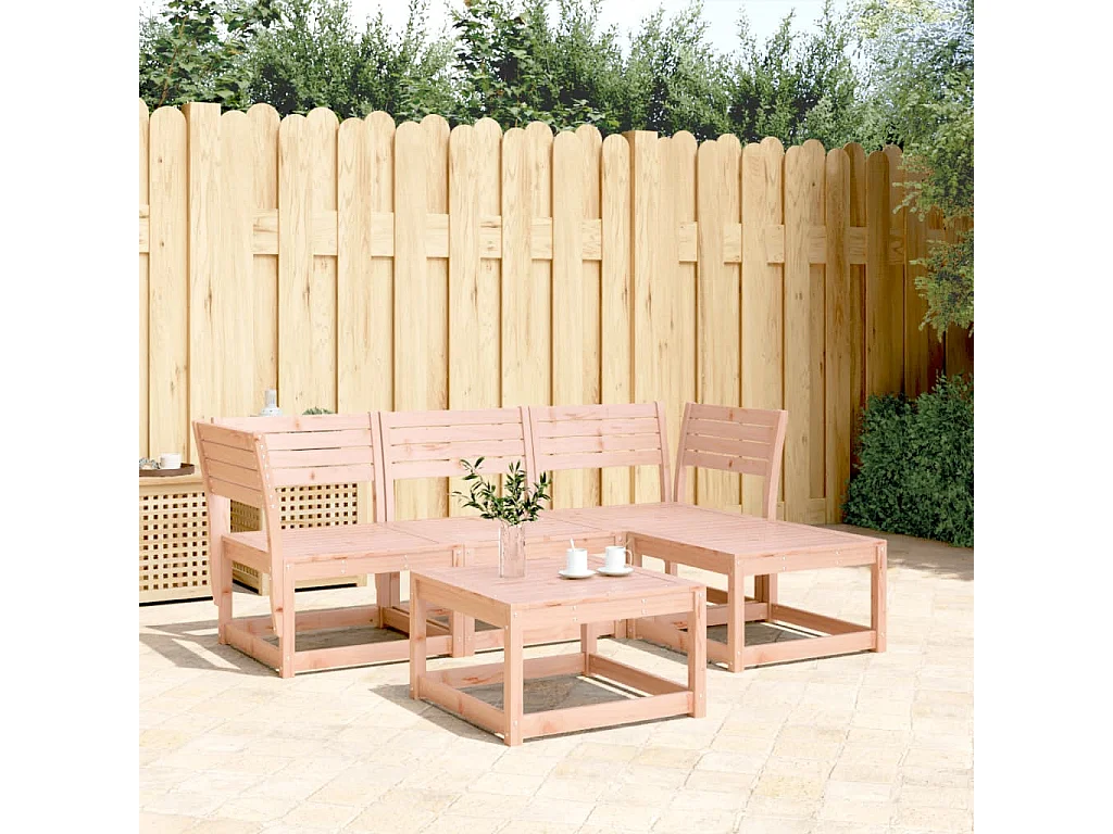 Salon de jardin 4 pcs bois massif douglas