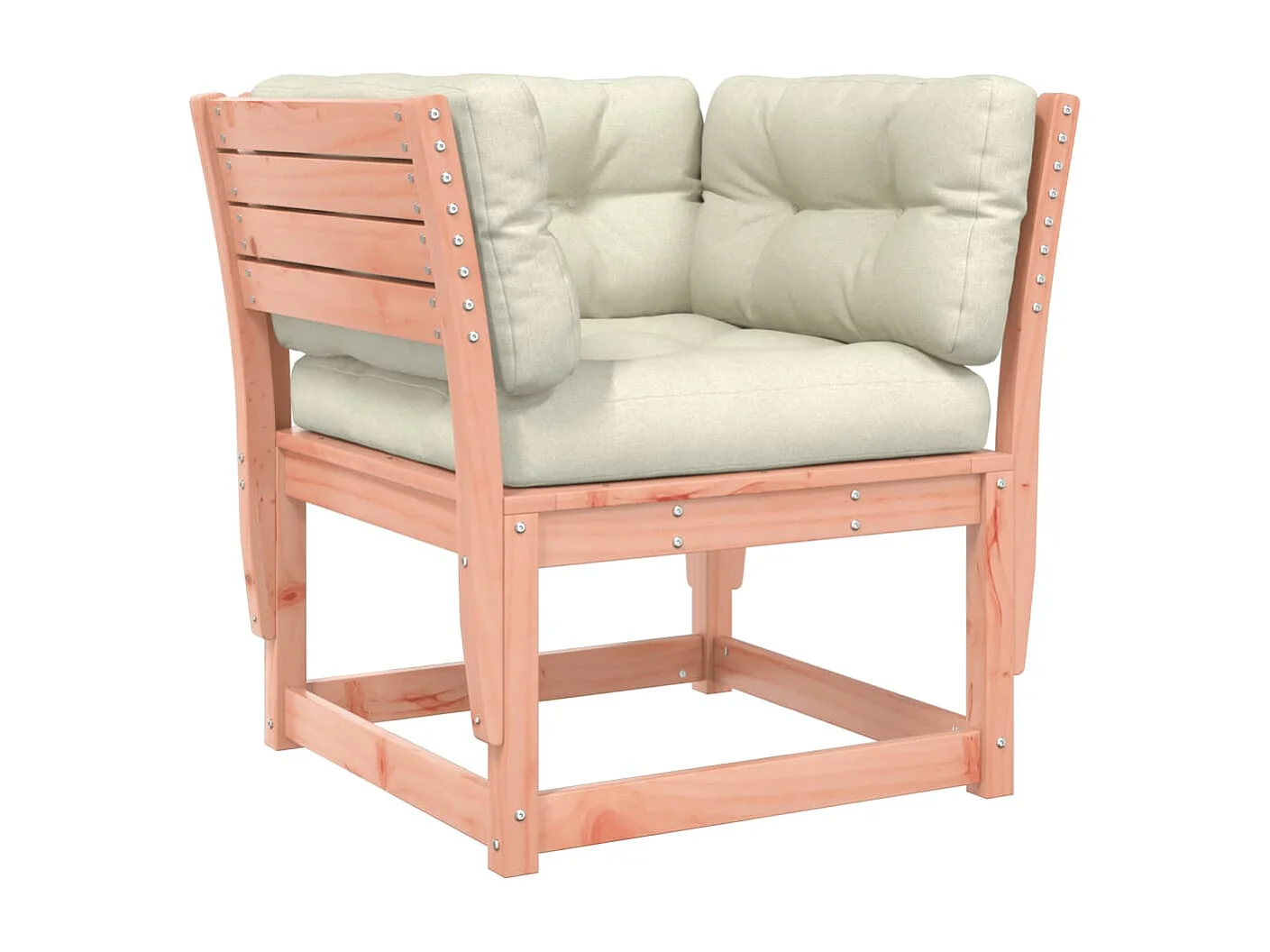 Salon de jardin 8 pcs avec coussins bois massif douglas