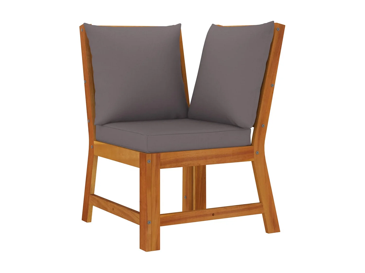 Ensemble à manger de jardin 6 pcs avec coussins Bois d'acacia