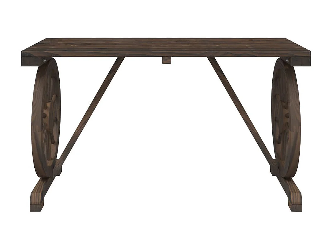 Ensemble à manger de jardin 3 pcs bois de sapin massif