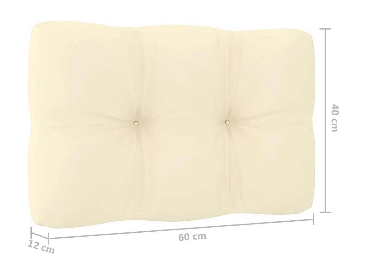 Salon de jardin 3 pcs avec coussins Bois de pin imprégné 9