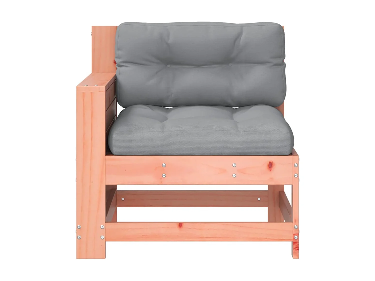 Canapé de jardin accoudoir avec coussin bois massif douglas