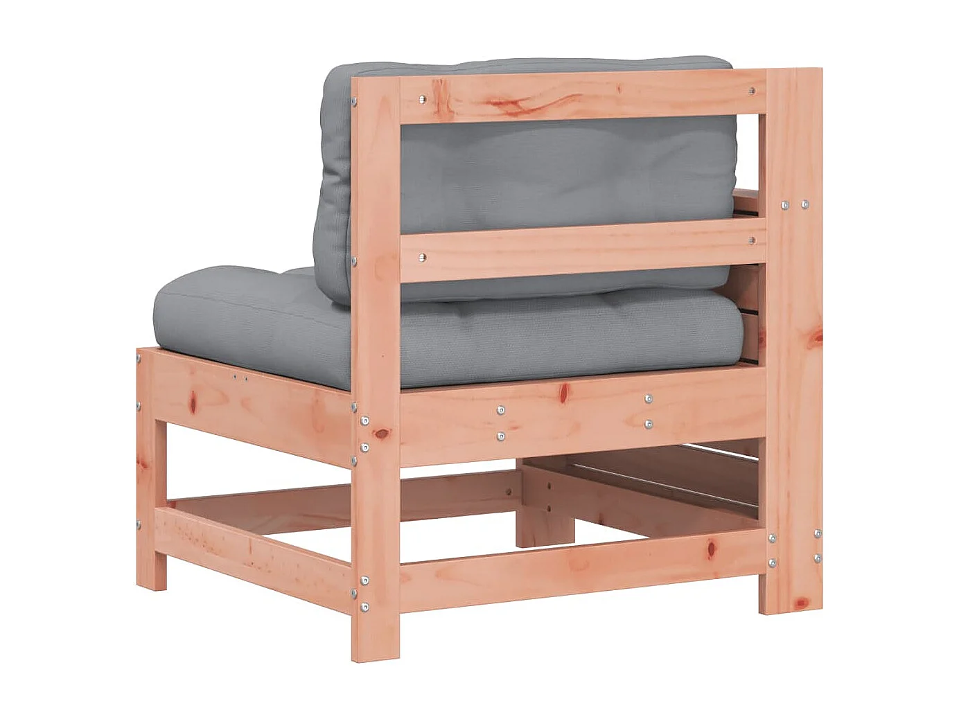 Canapé de jardin accoudoir avec coussin bois massif douglas