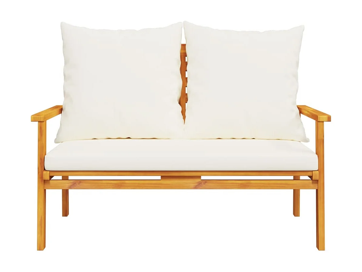 Ensemble de jardin avec coussin bois massif acacia