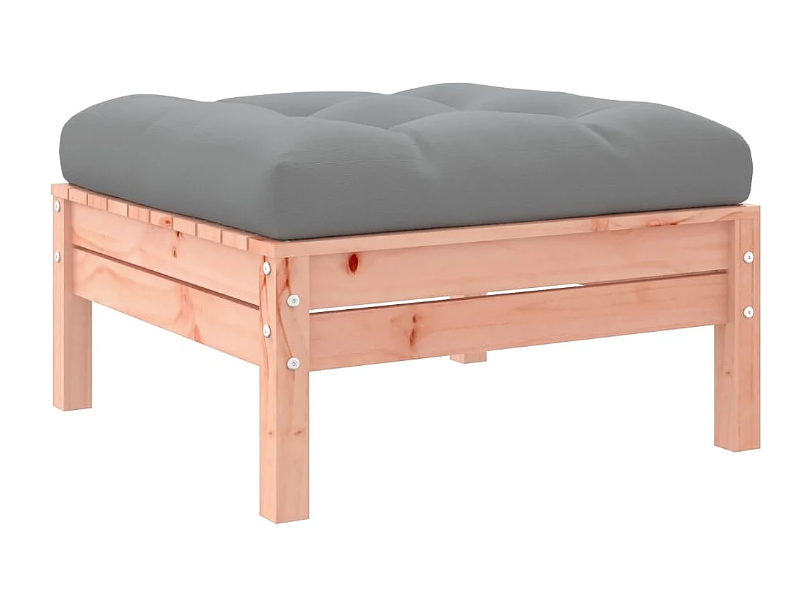 Salon de jardin 8 pcs avec coussins sapin douglas solide