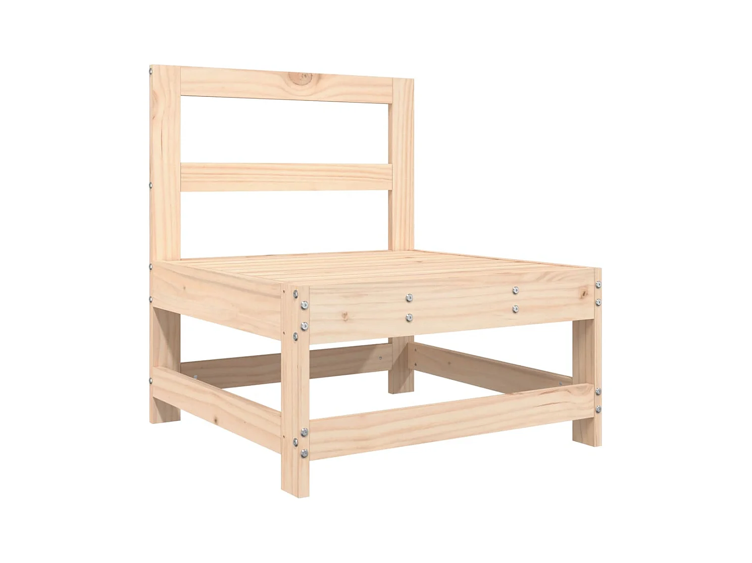 Salon de jardin 6 pcs Bois de pin massif