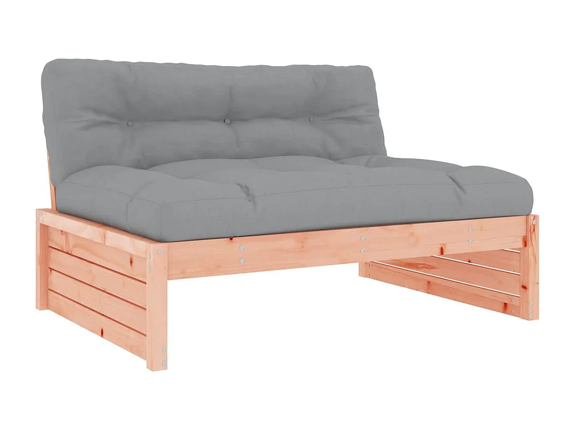 Salon de jardin 6 pcs avec coussins bois massif Douglas