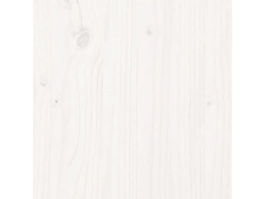 Salon de jardin 7 pcs avec coussins blanc bois massif