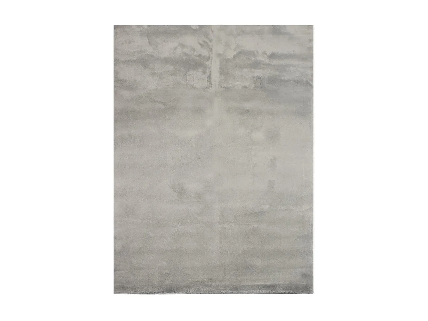 Tapis d'entrée LYN10 LAVABLE 80x150 soyeux et doux, tapis gris uni à l'aspect : Shaggy