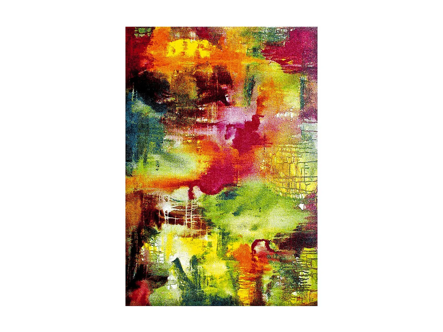 tapis salon 120x170 tissé multicolore rectangle motif géométrique LYN8 BELO 4