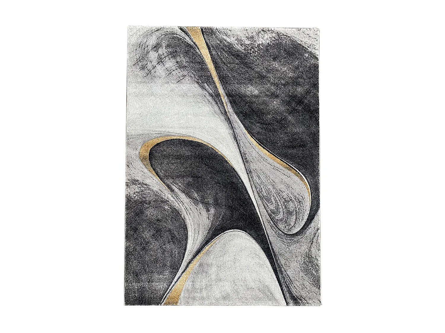 tappeto per sala da pranzo 280x380 motivo geometrico rettangolare intrecciato giallo e grigio