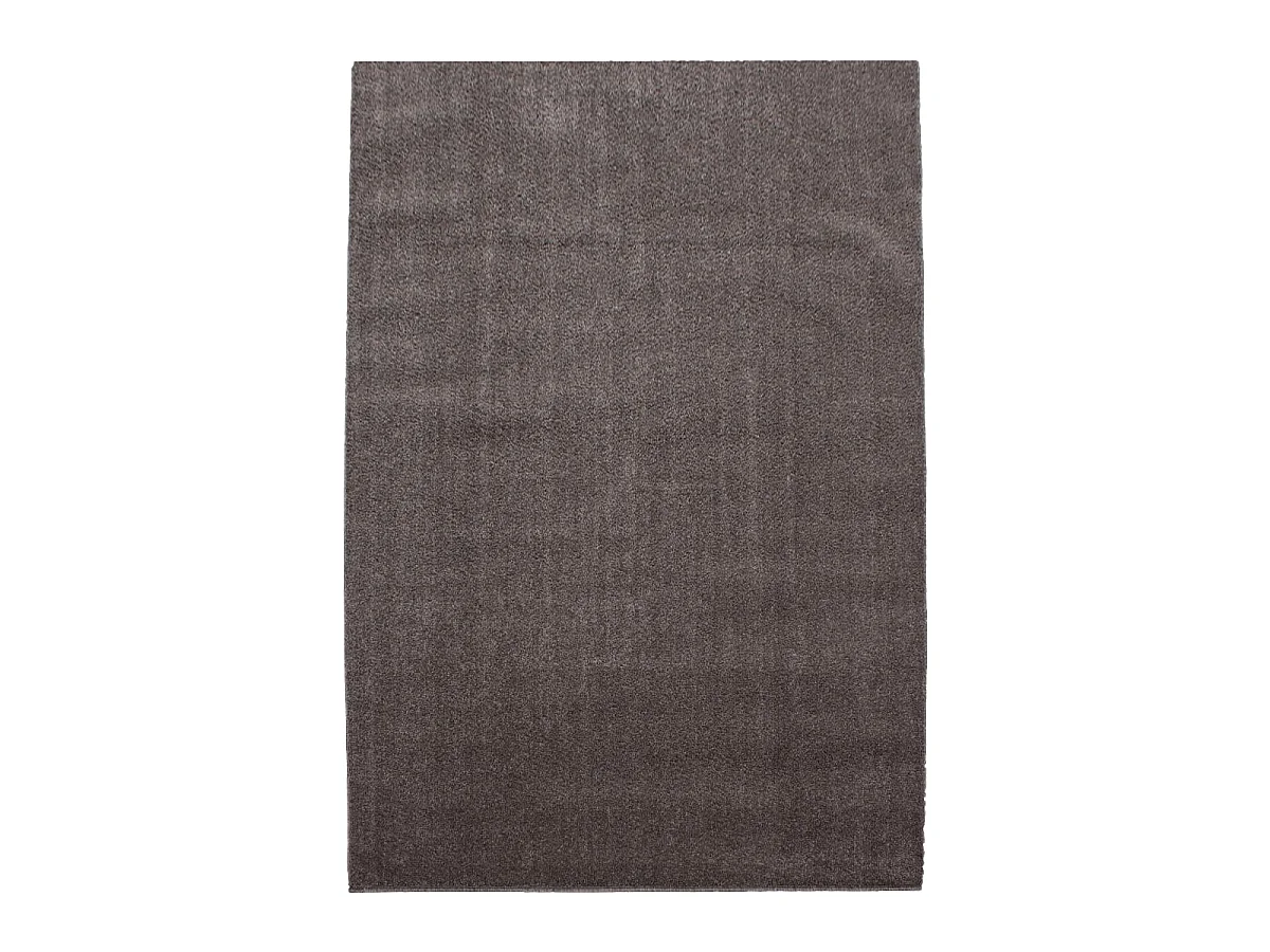 tapis grand salon 280x370 tissé marron rectangle motif uni SOULA