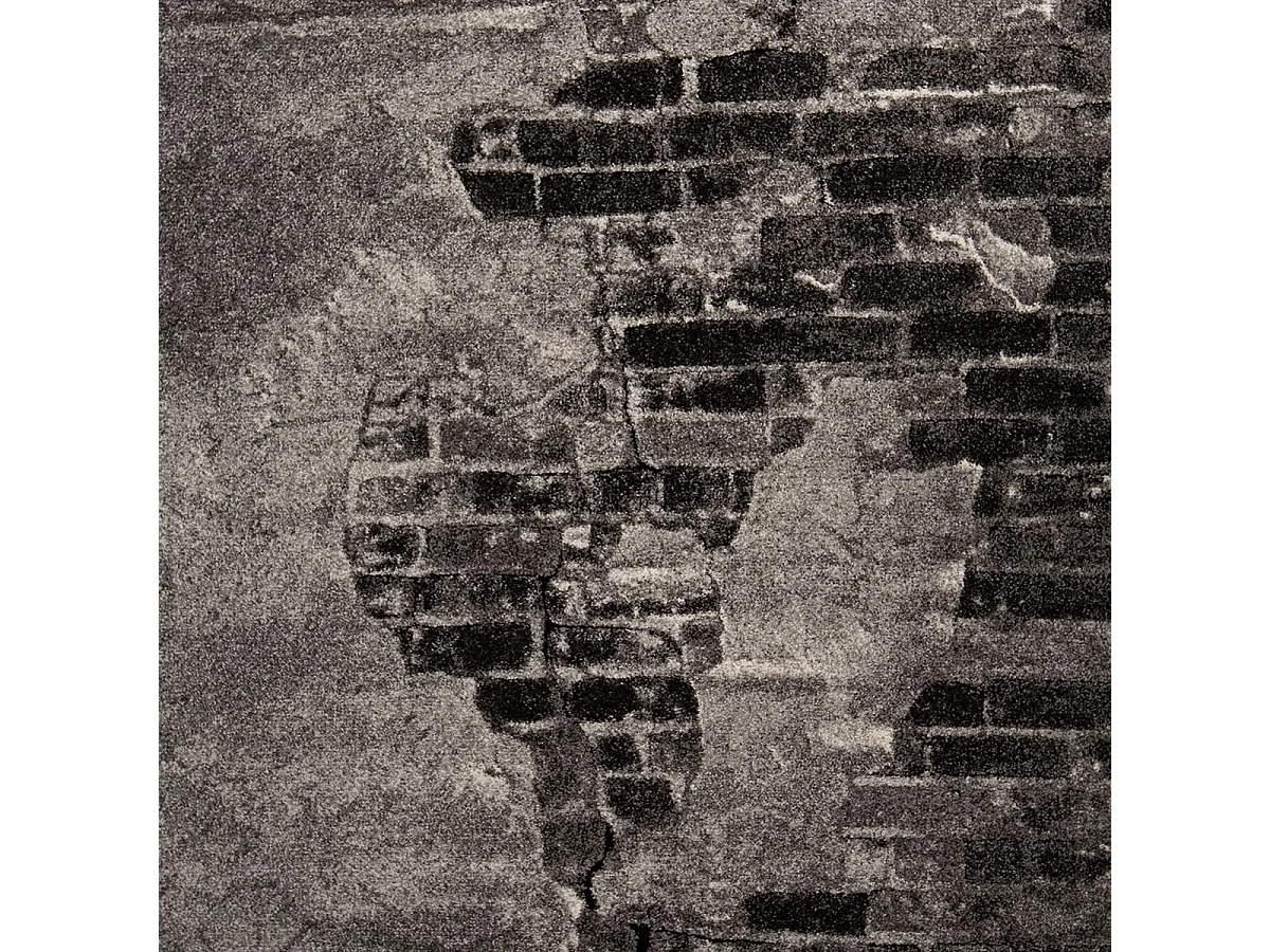 tapis chambre 120x170 tissé gris clair et gris foncé motif géométrique